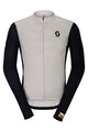 SCOTT Cyklistický dres s dlouhým rukávem letní - RC ENDURANCE - bílá/černá