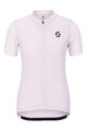 SCOTT Cyklistický dres s krátkým rukávem - ENDURANCE W - růžová/bílá