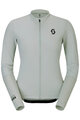 SCOTT Cyklistický dres s dlouhým rukávem letní - ENDURANCE W - šedá/žlutá