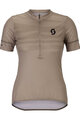SCOTT Cyklistický dres s krátkým rukávem - ENDURANCE LT W - šedá