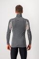 CASTELLI Cyklistické triko s dlouhým rukávem - FLANDERS WARM NECK - šedá