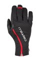 CASTELLI Cyklistické rukavice dlouhoprsté - SPETTACOLO ROS - černá/červená