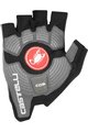 CASTELLI Cyklistické rukavice krátkoprsté - ROSSO CORSA ESPRESSO - černá