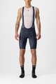 CASTELLI Cyklistické kalhoty krátké s laclem - ENTRATA - modrá
