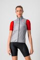 CASTELLI Cyklistická vesta - ARIA W VEST - stříbrná