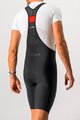 CASTELLI Cyklistické kalhoty krátké s laclem - NANO FLEX PRO RACE - černá