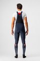CASTELLI Cyklistické kalhoty dlouhé s laclem - SORPASSO ROS - modrá