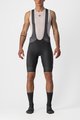 CASTELLI Cyklistické kalhoty krátké s laclem - ENDURANCE 3 - černá