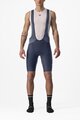 CASTELLI Cyklistické kalhoty krátké s laclem - ENDURANCE 3 - modrá