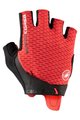 CASTELLI Cyklistické rukavice krátkoprsté - ROSSO CORSA PRO - červená