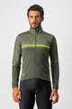 CASTELLI Cyklistická zateplená bunda - FINESTRE - žlutá/zelená