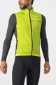 CASTELLI Cyklistická větruodolná bunda - SQUADRA STRETCH - světle zelená