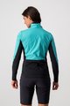 CASTELLI Cyklistická větruodolná bunda - UNLIMITED W PUFFY - tyrkysová