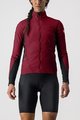 CASTELLI Cyklistická větruodolná bunda - UNLIMITED W PUFFY - bordó