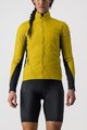 CASTELLI Cyklistická větruodolná bunda - UNLIMITED W PUFFY - žlutá/šedá