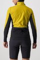 CASTELLI Cyklistická větruodolná bunda - UNLIMITED W PUFFY - žlutá/šedá