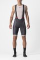 CASTELLI Cyklistické kalhoty krátké s laclem - COMPETIZIONE KIT - šedá