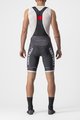 CASTELLI Cyklistické kalhoty krátké s laclem - COMPETIZIONE KIT - šedá