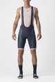 CASTELLI Cyklistické kalhoty krátké s laclem - COMPETIZIONE KIT - modrá