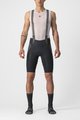 CASTELLI Cyklistické kalhoty krátké s laclem - FREE UNLIMITED - černá