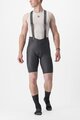 CASTELLI Cyklistické kalhoty krátké s laclem - FREE UNLIMITED - šedá