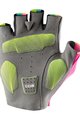 CASTELLI Cyklistické rukavice krátkoprsté - COMPETIZIONE 2 - světle zelená/modrá/růžová