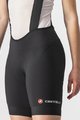 CASTELLI Cyklistické kalhoty krátké s laclem - ENDURANCE W - černá