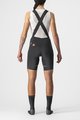 CASTELLI Cyklistické kalhoty krátké s laclem - VELOCISSIMA 3 - černá