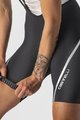 CASTELLI Cyklistické kalhoty krátké s laclem - VELOCISSIMA 3 - černá