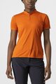 CASTELLI Cyklistické triko s krátkým rukávem - TECH 2 POLO - oranžová