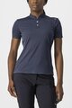 CASTELLI Cyklistické triko s krátkým rukávem - TECH 2 POLO - modrá