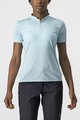 CASTELLI Cyklistické triko s krátkým rukávem - TECH 2 POLO - světle modrá