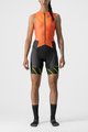 CASTELLI Cyklistická kombinéza - FREE SANREMO W - oranžová/černá