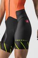 CASTELLI Cyklistická kombinéza - FREE SANREMO W - oranžová/černá