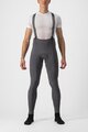 CASTELLI Cyklistické kalhoty dlouhé s laclem - FREE AERO RC - šedá