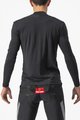 CASTELLI Cyklistické triko s dlouhým rukávem - BANDITO WOOL LS - černá