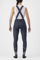 CASTELLI Cyklistické kalhoty dlouhé s laclem - VELOCISSIMA DT - modrá