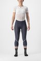 CASTELLI Cyklistické kalhoty 3/4 bez laclu - VELOCISSIMA THERMAL - modrá