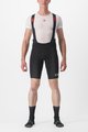 CASTELLI Cyklistické kalhoty krátké s laclem - PREMIO BLACK LTD EDITION - černá/zlatá