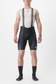 CASTELLI Cyklistické kalhoty krátké s laclem - FREE AERO RC KIT - černá/bílá