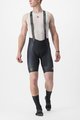 CASTELLI Cyklistické kalhoty krátké s laclem - FREE AERO RC KIT - černá/světle zelená