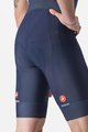 CASTELLI Cyklistické kalhoty krátké s laclem - ENTRATA 2 - modrá