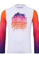 KENNY Cyklistický dres s dlouhým rukávem letní - PROLIGHT KID 25 - bílá/růžová