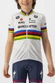 CASTELLI Cyklistický dres s krátkým rukávem - QUICKSTEP KID JERSEY - bílá