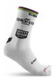 CASTELLI Cyklistické ponožky klasické - QUICKSTEP ROSSO CORSA PRO 15 - bílá
