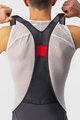 CASTELLI Cyklistické kalhoty krátké s laclem - COMPETIZIONE - šedá