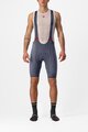 CASTELLI Cyklistické kalhoty krátké s laclem - COMPETIZIONE - modrá
