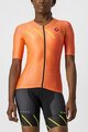 CASTELLI Cyklistický dres s krátkým rukávem - FREE SPEED 2W RACE - oranžová