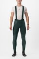 CASTELLI Cyklistické kalhoty dlouhé s laclem - SORPASSO RoS - zelená