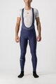 CASTELLI Cyklistické kalhoty dlouhé s laclem - ENTRATA - modrá